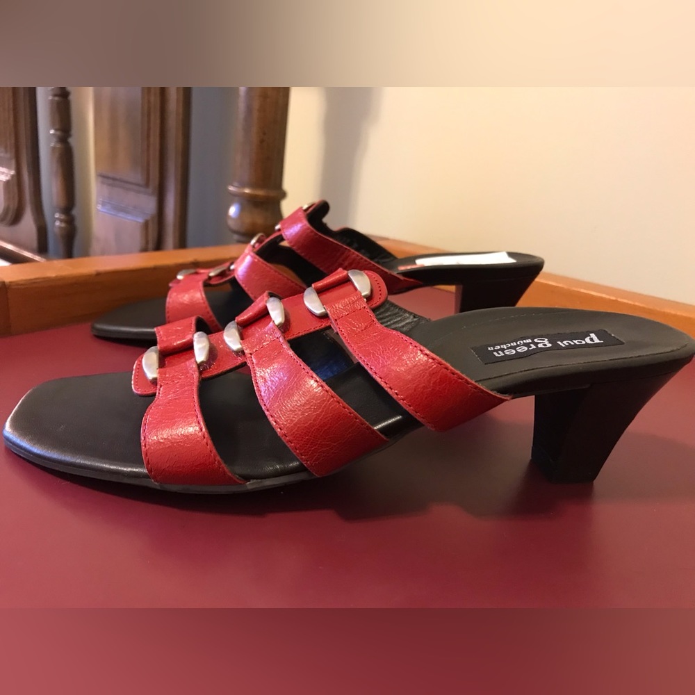 Paul Green mules, red